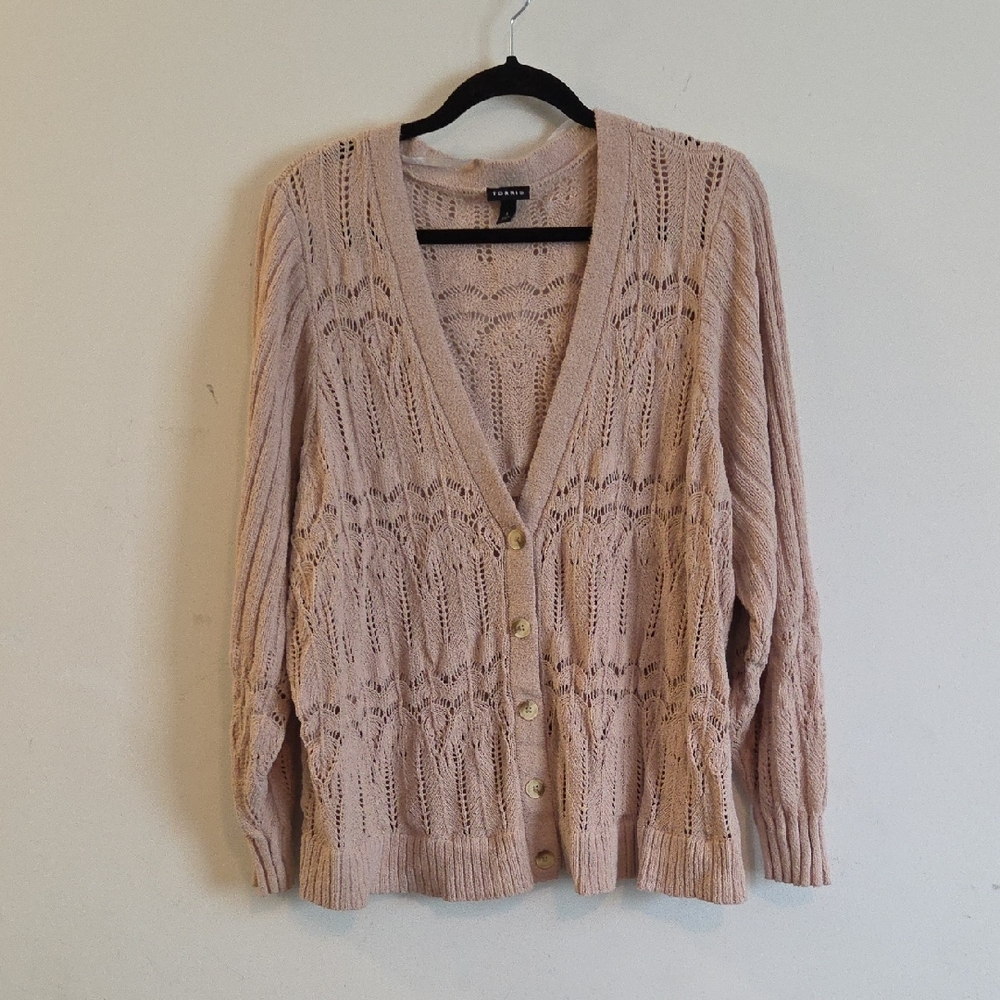 Torrid Women's Beige Cardigan Size: 4X